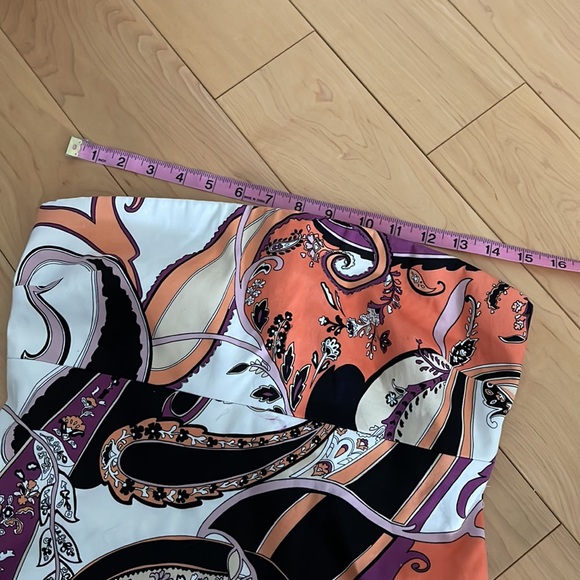 Tahari Strapless Zip Back Dress - Picture 6 of 8